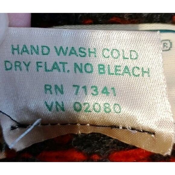 Men's VTG LL Bean Wool Blend Sweater Birdseye Crewneck Norwegian Fisherman - XXL - Picture 5 of 5